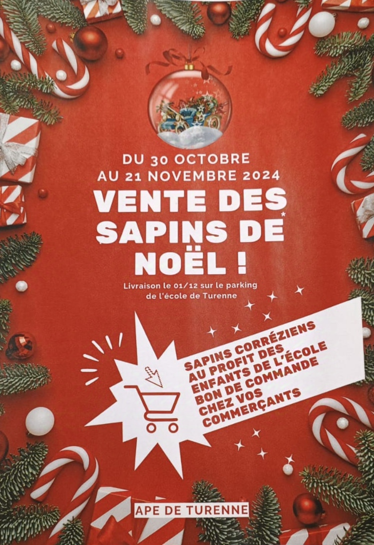 Vente de sapins de Noël