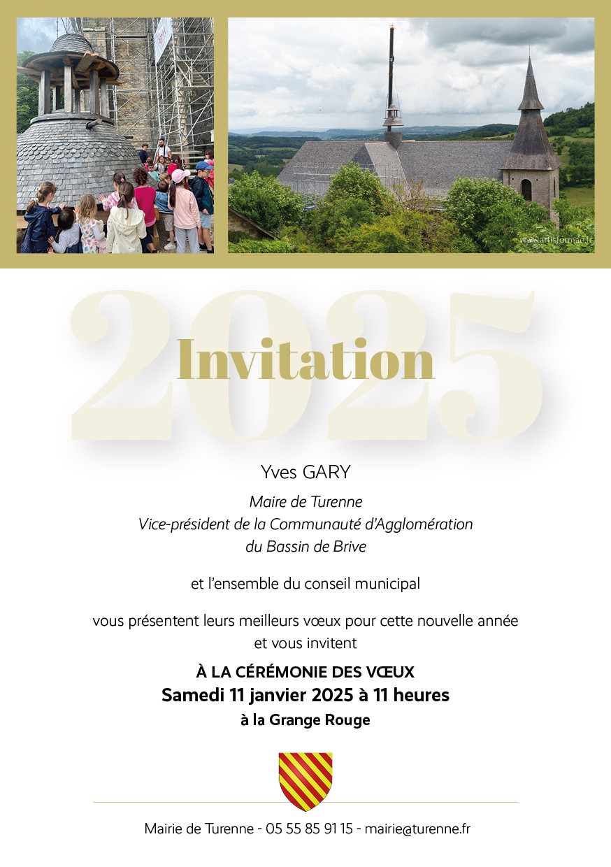 Invitation cérémonie des voeux